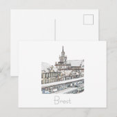 Wit-Rusland Belarus Brest Postkaart Kaart (Voorkant / Achterkant)