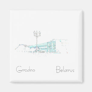 Wit-Rusland Belarus Grodno Hrodna Architectuur Mag Magneet