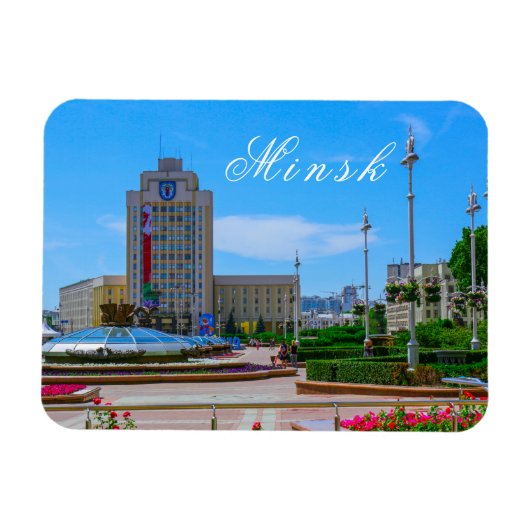 Wit-Rusland Belarus Minsk Minsk Stad Architectuur Magneet (Horizontaal)
