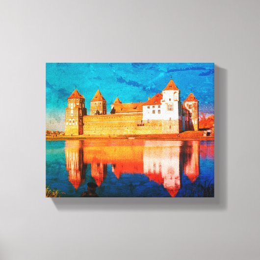Wit-Rusland Belarus Mir Kasteel Mirski Architectuu Canvas Afdruk (Voorkant)