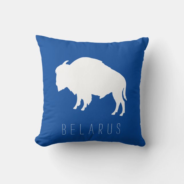 Wit-Rusland Bison Б лЗSierkussenр Kussen (Voorkant)
