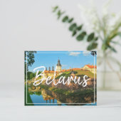 Wit-Rusland Briefkaart van het Nesvizhpaleis Archi (Staand voorkant)