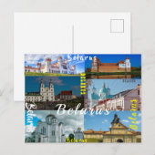 Wit-Rusland - Castle Architecture van de Grodno Mi Briefkaart (Voorkant / Achterkant)