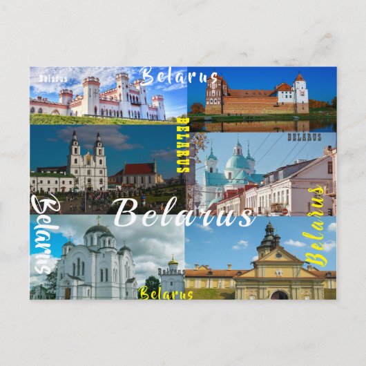 Wit-Rusland - Castle Architecture van de Grodno Mi Briefkaart (Voorkant)