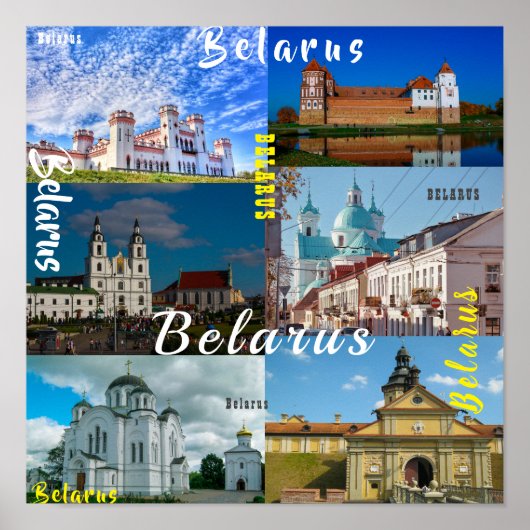 Wit-Rusland - Castle Architecture van de Grodno Mi Poster (Voorkant)