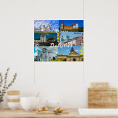 Wit-Rusland - Castle Architecture van de Grodno Mi Poster (Keuken)
