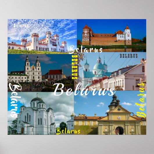 Wit-Rusland - Castle Architecture van de Grodno Mi Poster (Voorkant)