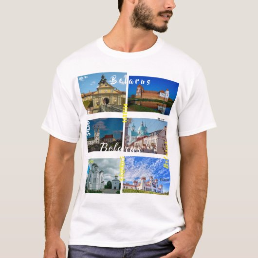 Wit-Rusland - Castle Architecture van de Grodno Mi T-shirt (Voorkant)