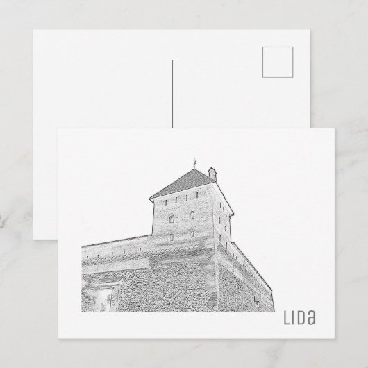 Wit-Rusland Cityscape City Castle Architecture Briefkaart (Voorkant / Achterkant)