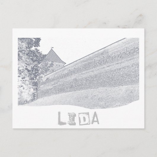 Wit-Rusland Cityscape City Castle Architecture Briefkaart (Voorkant)