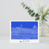 Wit-Rusland Cityscape City Castle Architecture Briefkaart (Staand voorkant)