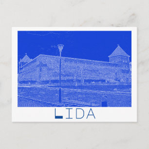 Wit-Rusland Cityscape City Castle Architecture Briefkaart