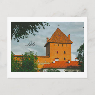 Wit-Rusland Cityscape City Castle Architecture Briefkaart