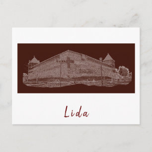 Wit-Rusland Cityscape City Castle Architecture Briefkaart