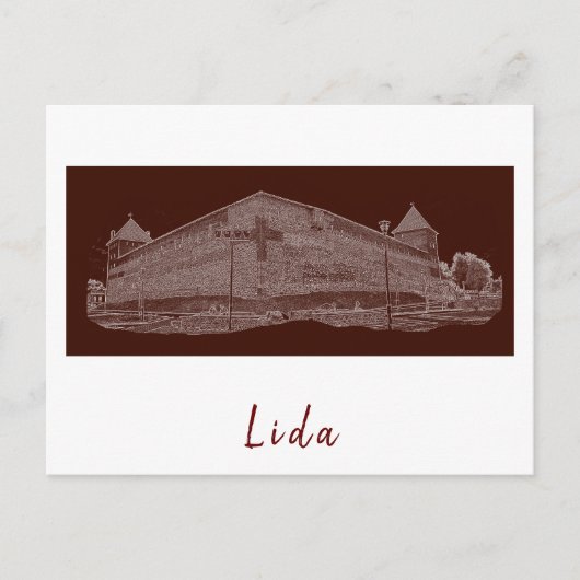 Wit-Rusland Cityscape City Castle Architecture Briefkaart (Voorkant)