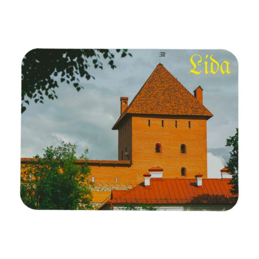Wit-Rusland Cityscape City Castle Architecture Magneet (Horizontaal)