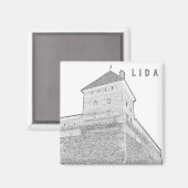 Wit-Rusland Cityscape City Castle Architecture Magneet (Voorkant / Achterkant)