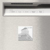 Wit-Rusland Cityscape City Castle Architecture Magneet (Insitu (Vaatwasser))