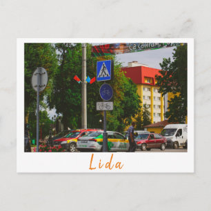 Wit-Rusland Cityscape City Street Architecture Briefkaart