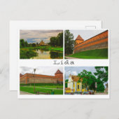 Wit-Rusland Cityscape City Street Architecture Briefkaart