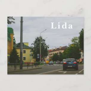 Wit-Rusland Cityscape City Street Architecture Briefkaart