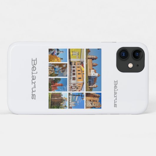 Wit-Rusland Collage Architecture Cities iPhone 11 Case-Mate iPhone Case (Achterkant (horizontaal))