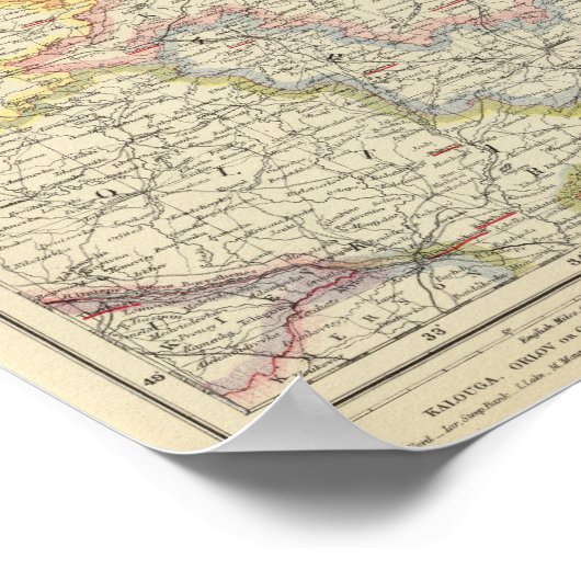 Wit-Rusland en Oekraïne Poster (Hoek)