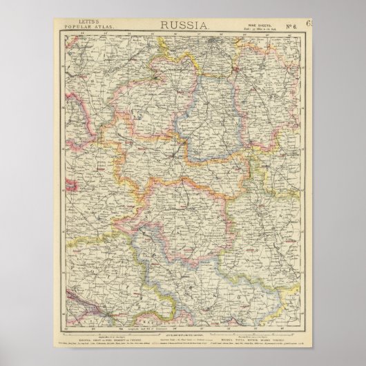 Wit-Rusland en Oekraïne Poster (Voorkant)