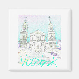Wit-Rusland Gestylized Architecture Magnet Vitebsk