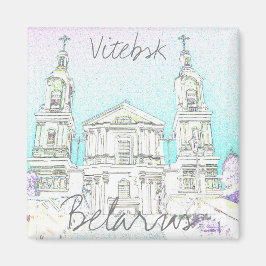 Wit-Rusland Gestylized Architecture Magnet Vitebsk