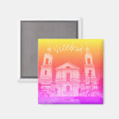 Wit-Rusland Gestylized Architecture Magnet Vitebsk (Voorkant / Achterkant)