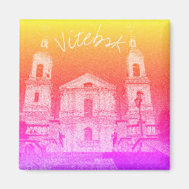 Wit-Rusland Gestylized Architecture Magnet Vitebsk