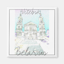 Wit-Rusland Gestylized Architecture Magnet Vitebsk