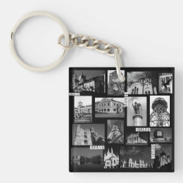 Wit-Rusland Gordno Brest Minsk Architectuur Collag Sleutelhanger