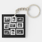 Wit-Rusland Gordno Brest Minsk Architectuur Collag Sleutelhanger (Achterkant)