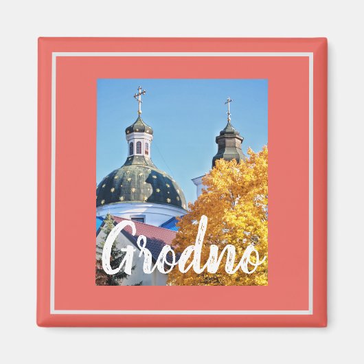 Wit-Rusland Grodno Architectuur Landschapsmagneet Magneet (Voorkant)