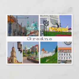 Wit-Rusland Grodno Cityscape City Street Architect Briefkaart
