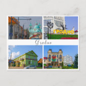 Wit-Rusland Grodno Cityscape City Street Architect Briefkaart (Voorkant)