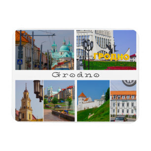 Wit-Rusland Grodno Cityscape City Street Architect Magneet