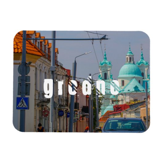 Wit-Rusland Grodno Stadsbeeld Stad Architectuur Magneet (Horizontaal)