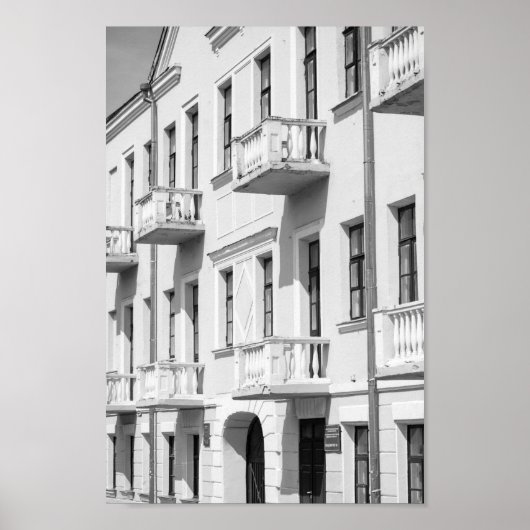 Wit-Rusland Grodno Stadsbeeld Stadsarchitectuur Poster (Voorkant)