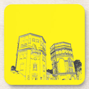 Wit-Rusland Grodno Watertorens Bier Onderzetter