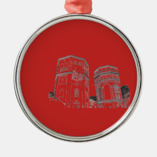 Wit-Rusland Grodno Watertorens Metalen Ornament