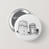 Wit-Rusland Grodno Watertorens Ronde Button 5,7 Cm (Voorkant /achterkant)