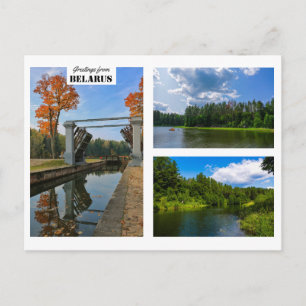 Wit-Rusland Groeten Natuur Architectuur Ansichtkaa Briefkaart