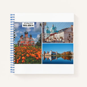 Wit-Rusland Groetings Natuur Architectuur Grodno M Notitieboek