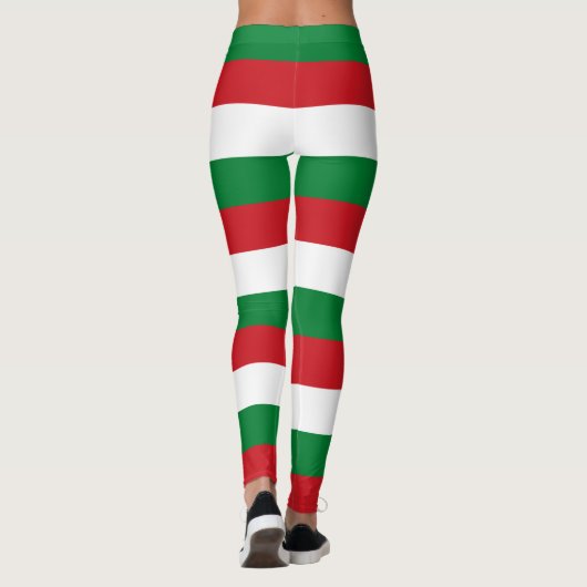 Wit-Rusland: Horizontale streepjes voor de nationa Leggings (Achterkant)