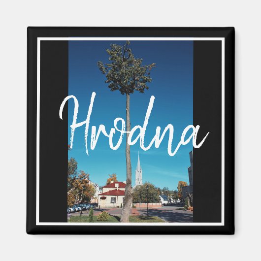 Wit-Rusland Hrodna Architectuur Tractor Magneet (Voorkant)