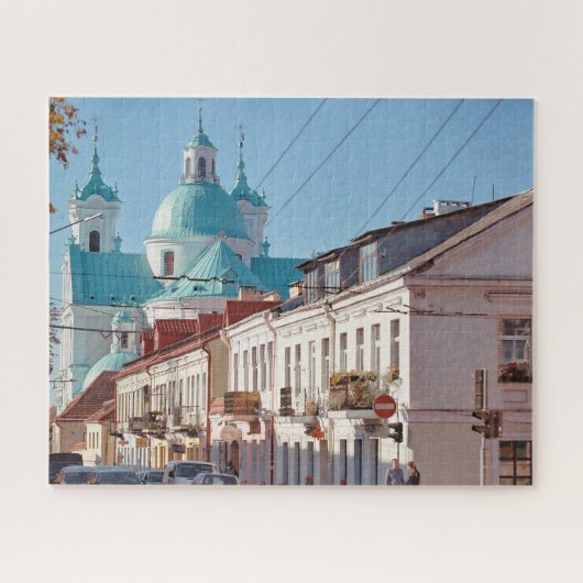 Wit-Rusland Hrodna Grodno Cityscape Puzzle Legpuzzel (Horizontaal)