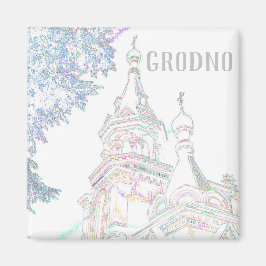 Wit-Rusland Hrodna Grodno gestileerde architectuur Magneet